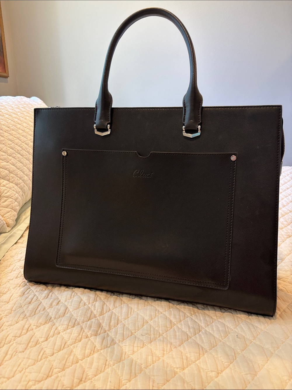 Cluci Black Women’s Briefcase/Laptop Case